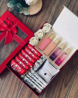 Luxury Perfume & Jewelry Chocolate Hamper