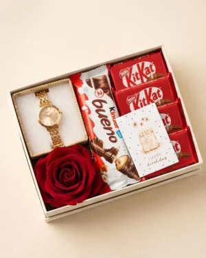 Luxury Watch & Chocolate Gift Hamper