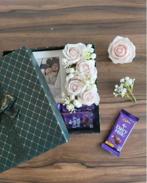 Personalized Photo Frame & Chocolate Gift Hamper