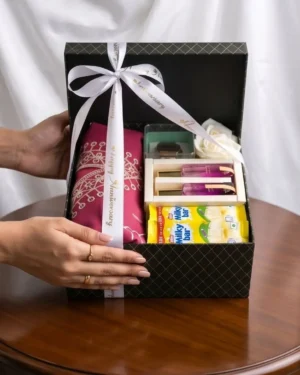 Premium Women's Gift Hamper with Saree, Watch & Perfume