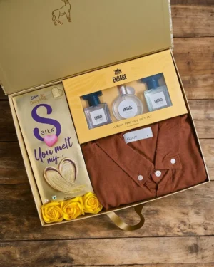 Luxury Men's Perfume & Shirt Gift Hamper