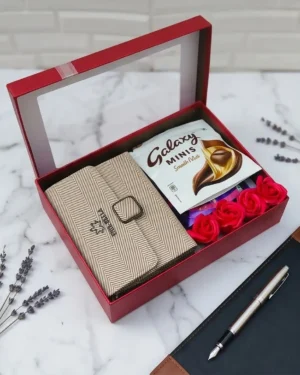 Premium Women's Wallet & Chocolate Gift Hamper
