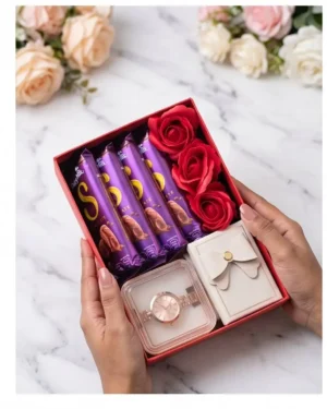 Luxury Watch & Chocolate Gift Box