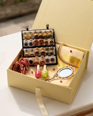 Women's Premium Jewellery & Kerala Saree Gift Hamper