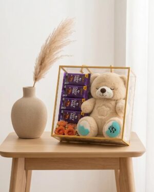 Premium Teddy Bear & Chocolate Gift Hamper