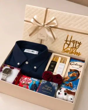 Luxury Men's Birthday Gift Hamper with Watch