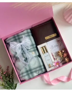 Premium Men's Birthday Gift Hamper with Personalized Wallet