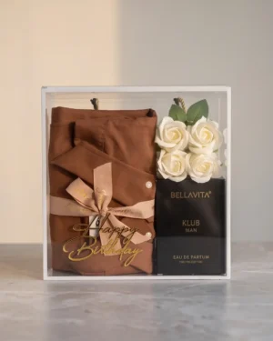 Premium Men's Birthday Gift Hamper with Shirt & Bella Vita Perfume