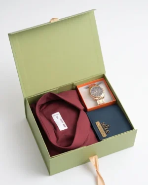 Premium Men's Birthday Gift Hamper with Shirt, Wallet & Watch