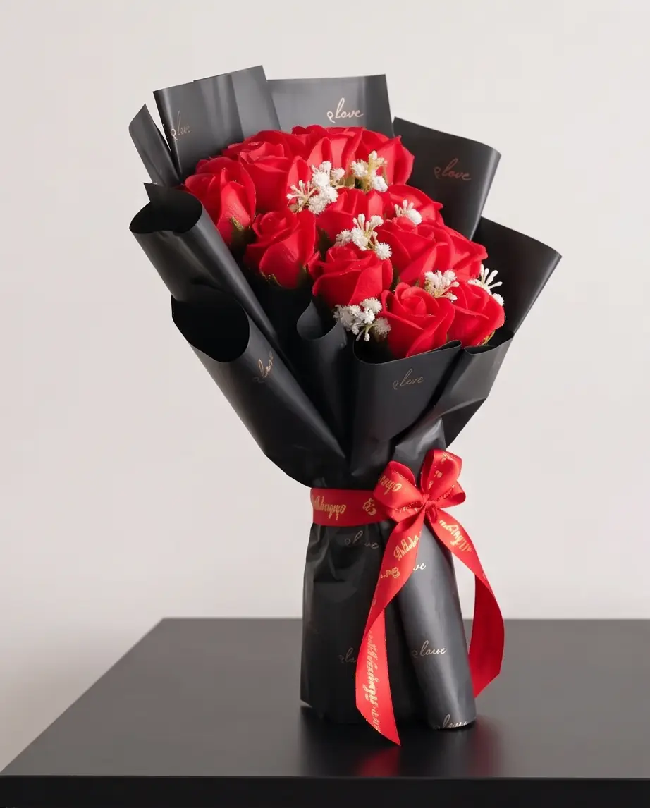 Premium Luxury Red Rose Bouquet - Image 2
