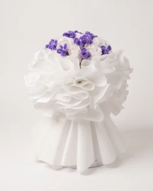 Premium White & Lavender Flower Bouquet