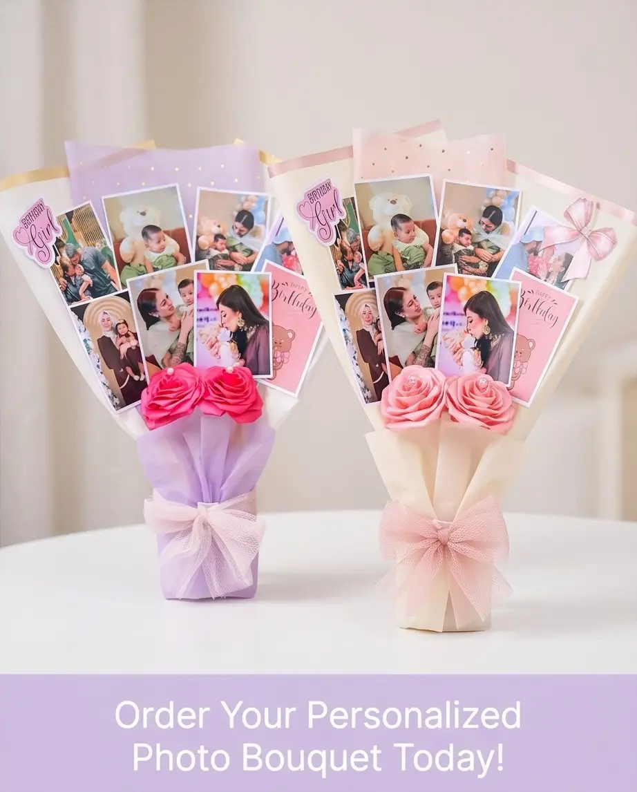 Personalized Birthday Photo Bouquet - Image 2