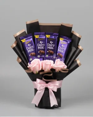 Dairy Milk Chocolate & Rose Bouquet