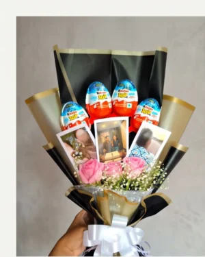 Personalized Kinder Joy Photo Bouquet
