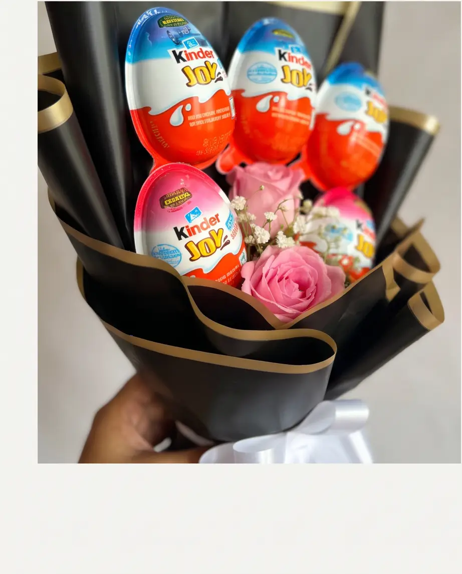 Personalized Kinder Joy Photo Bouquet - Image 3