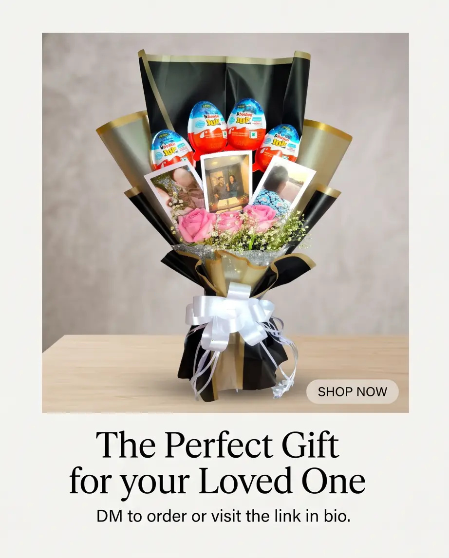 Personalized Kinder Joy Photo Bouquet - Image 4